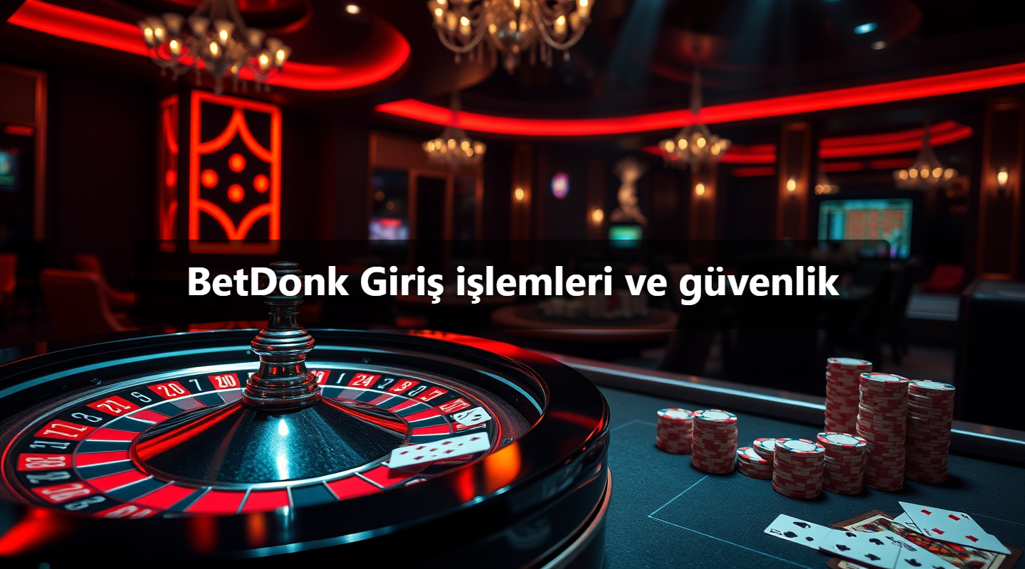 BetDonk Giriş işlemleri ve güvenlik